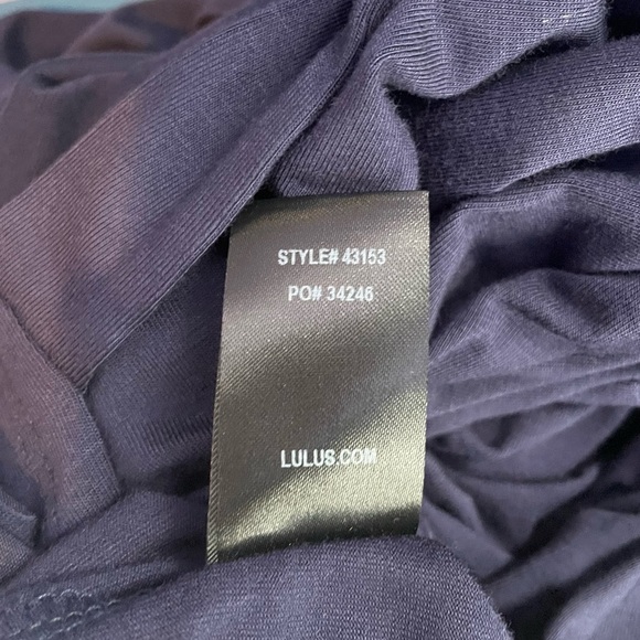 NWT Lulus Garden District Wrap Maxi Dress in Navy Blue Size Medium - Picture 8 of 9